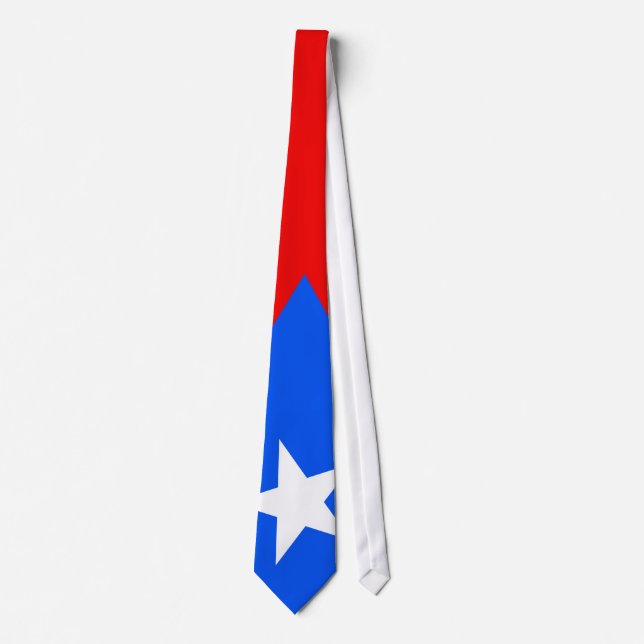 Cravate Drapeau de Porto Rico (Devant)
