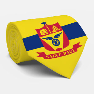 Cravate Drapeau de Saint Paul (Minnesota)