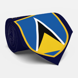 Cravate Drapeau de Sainte-Lucie