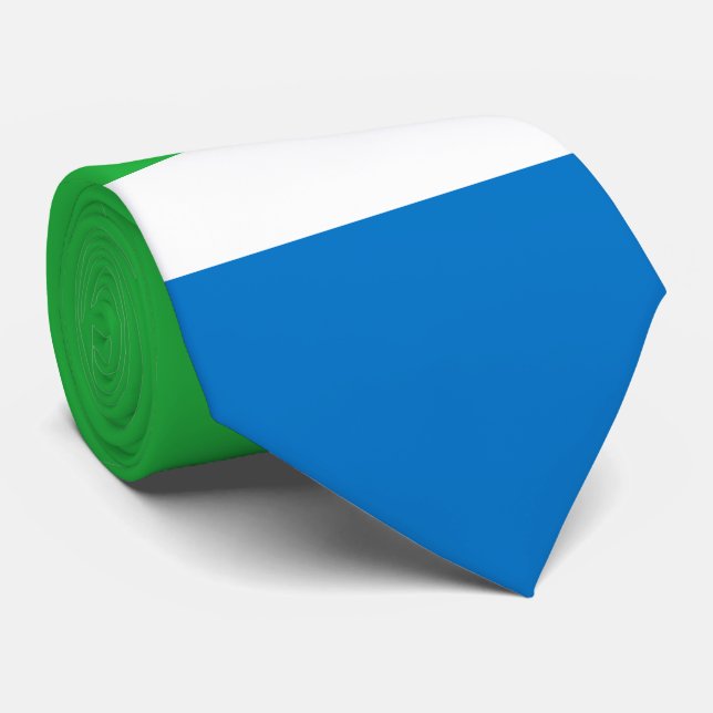 Cravate Drapeau de Sierra Leone (Roulé)