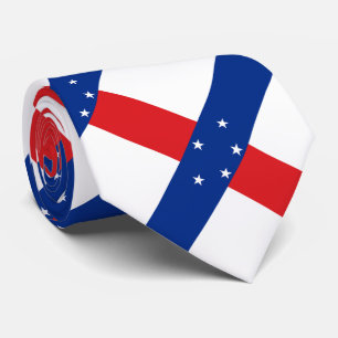Cravate Drapeau des Antilles néerlandaises