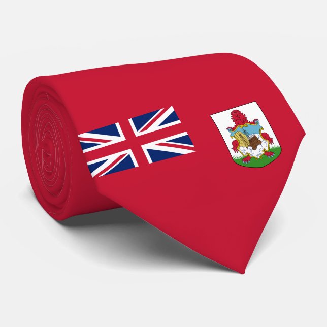 Cravate Drapeau des Bermudes (Bermudes) (Îles des Caraïbes (Roulé)