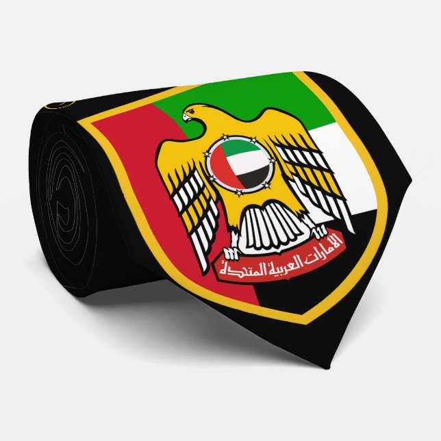 Cravate Drapeau des Emirats Arabes Unis (Roulé)