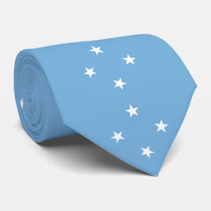 Cravate Drapeau des États fédérés de Micronésie