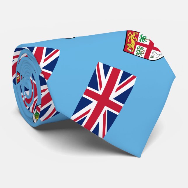 Cravate Drapeau des Fidji (Roulé)