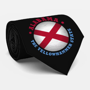 CRAVATE DRAPEAU D'ÉTAT D'ALABAMA