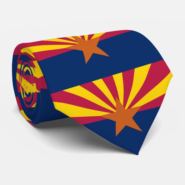 Cravate Drapeau d'État de l'Arizona (Roulé)
