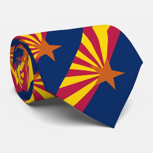 Cravate Drapeau d'État de l'Arizona (Roulé)