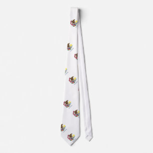 Cravate Drapeau d'état de l'Illinois