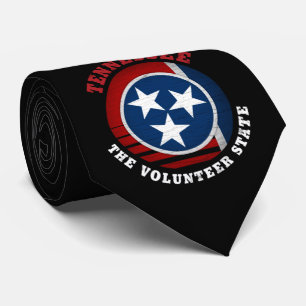 CRAVATE DRAPEAU D'ÉTAT DE VOLONTAIRE TENNESSEE