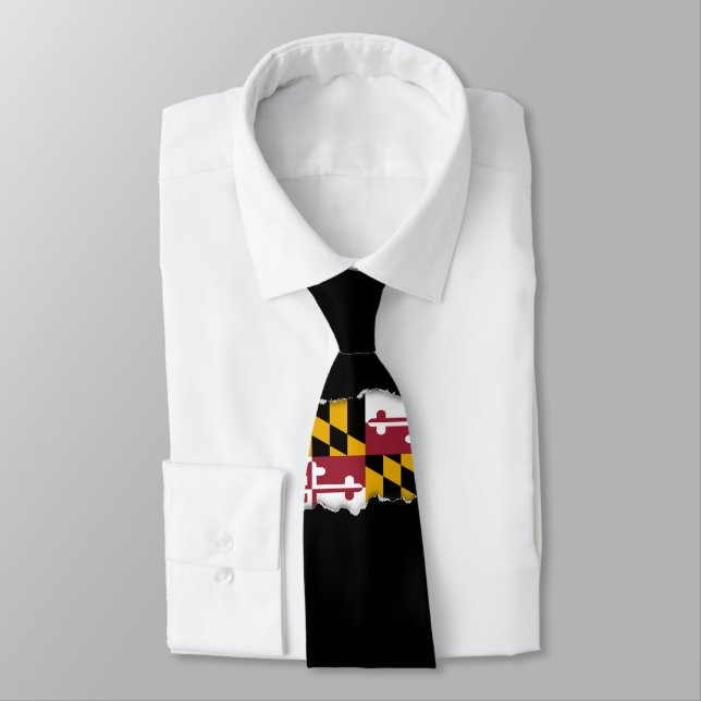 Cravate Drapeau d'état du Maryland (Attaché)