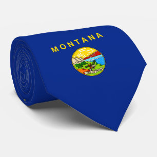 Cravate Drapeau d'État du Montana