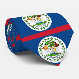 Cravate Drapeau du Belize