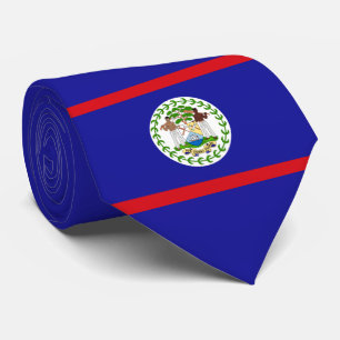 Cravate Drapeau du Belize