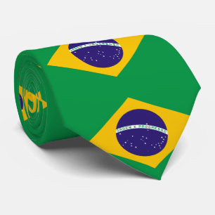 Cravate Drapeau du Brésil