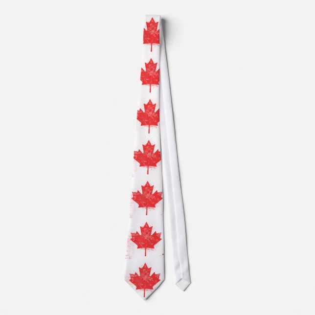 Cravate Drapeau du Canada (Devant)
