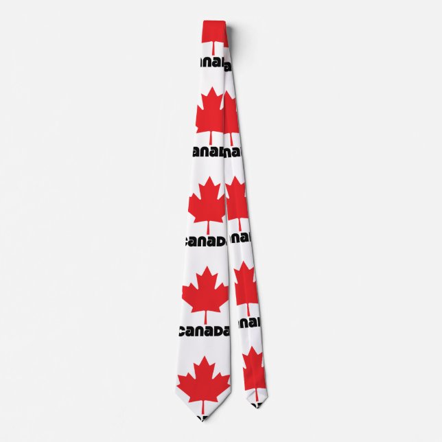 Cravate Drapeau du Canada (Devant)