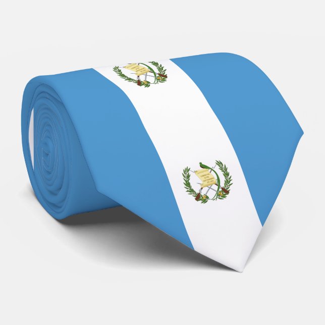 Cravate Drapeau du Guatemala (Roulé)