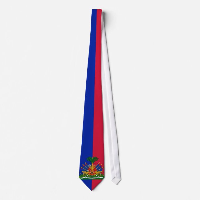 Cravate Drapeau du Haïti (Devant)