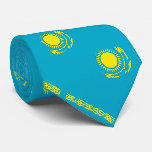 Cravate Drapeau du Kazakhstan