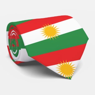 Cravate Drapeau du Kurdistan (le Kurdistan ou l'Alaya