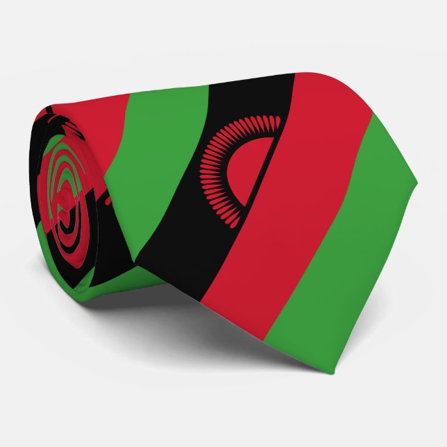 Cravate Drapeau du Malawi (Roulé)