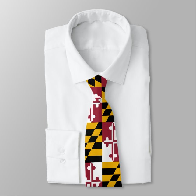 Cravate Drapeau du Maryland (Attaché)