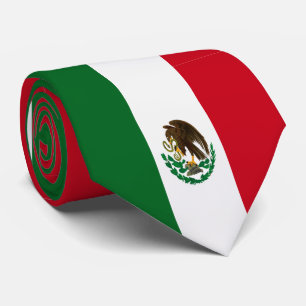 Cravate Drapeau du Mexique patriotique