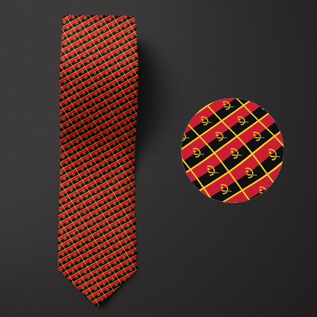 Cravate Drapeau du Motif angolais (Créateur téléchargé)