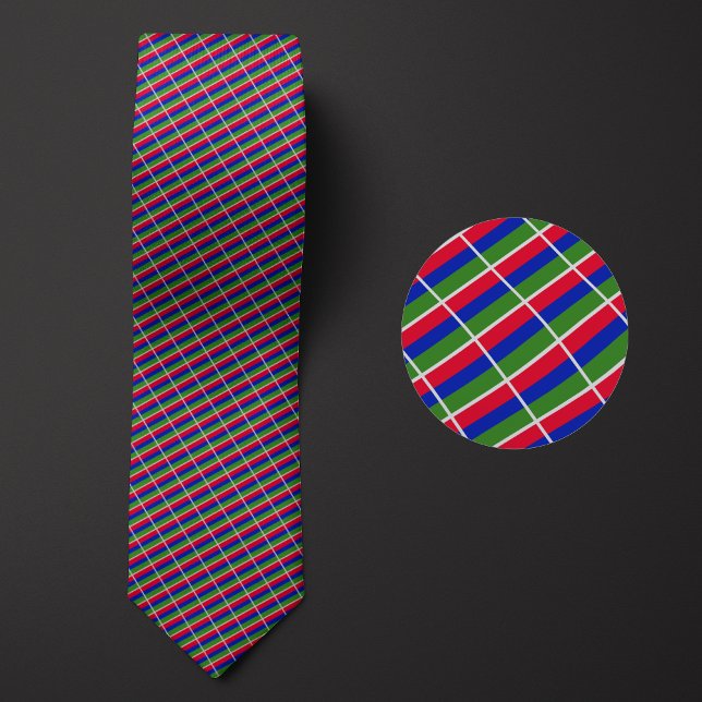Cravate Drapeau du Motif de Gambie (Créateur téléchargé)