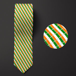 Cravate Drapeau du Motif de la Côte d'Ivoire