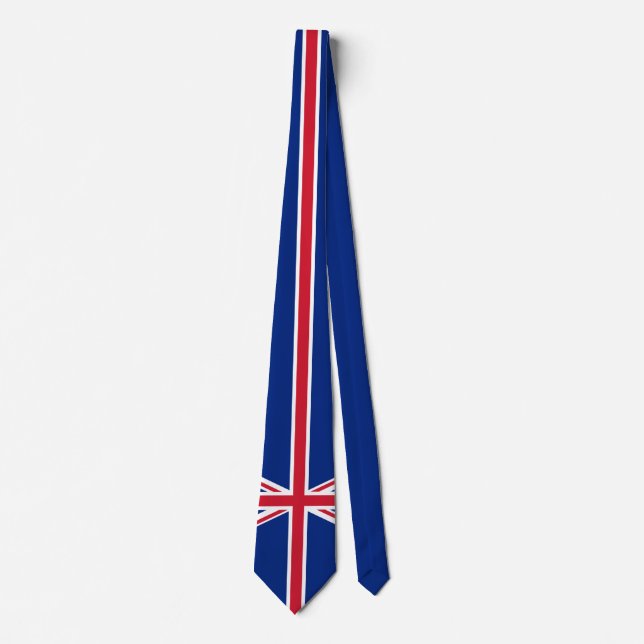 Cravate Drapeau du motif du Royaume-Uni (Devant)