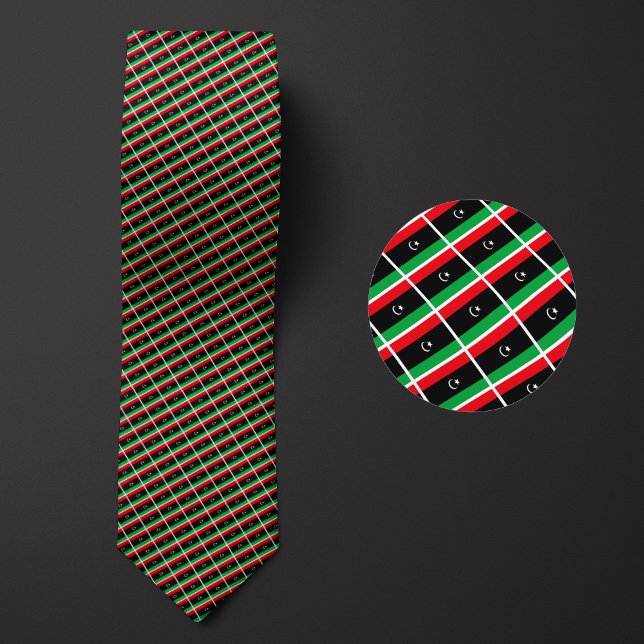 Cravate Drapeau du Motif libyen (Créateur téléchargé)