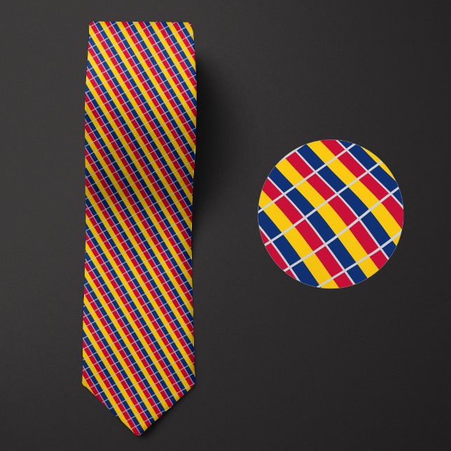 Cravate Drapeau du Motif tchadien (Créateur téléchargé)