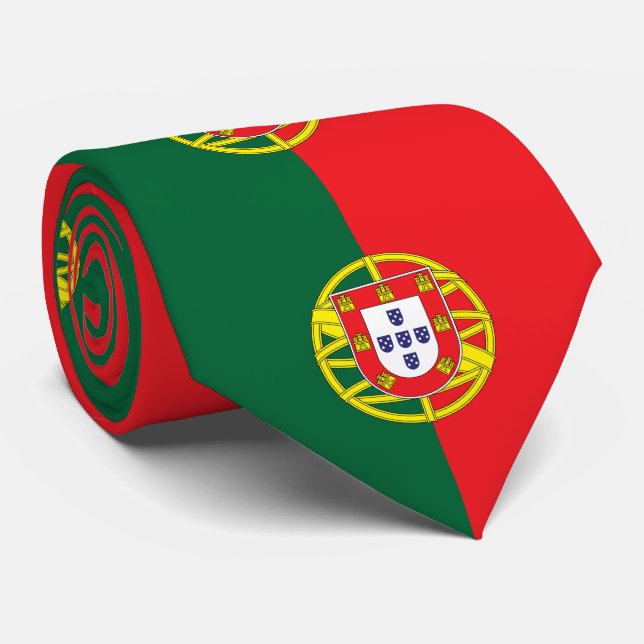 Cravate Drapeau du Portugal (Roulé)