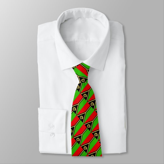 Cravate Drapeau du Vanuatu (Attaché)