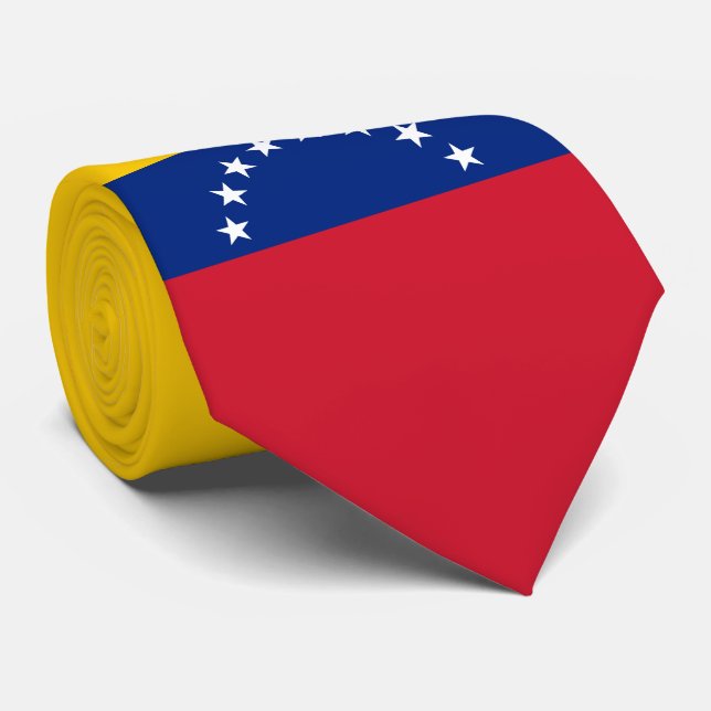 Cravate Drapeau du Venezuela (Roulé)