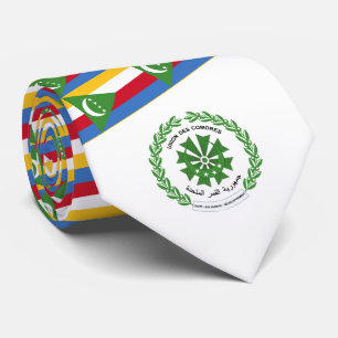 Cravate Drapeau et sceau comoriens, Drapeau des Comores