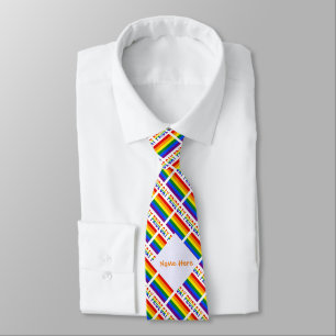 Cravate Drapeau Gay Pride LGBTQ Carreaux