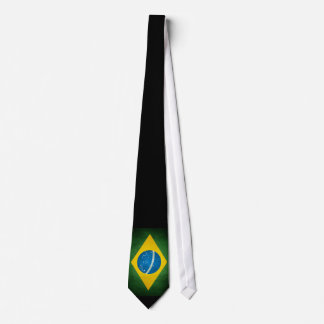 Cravate Drapeau grunge vintage du Brésil