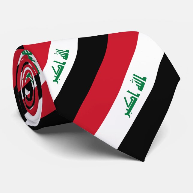 Cravate Drapeau Iraq (Roulé)