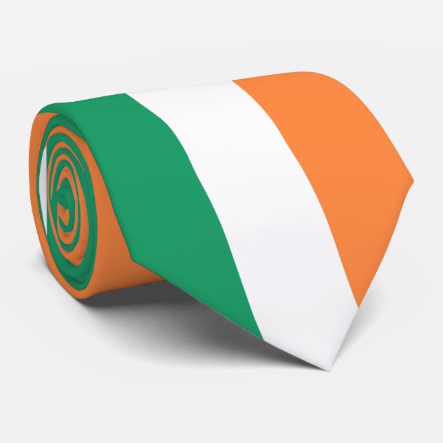 Cravate Drapeau irlandais (Roulé)