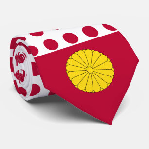 Cravate Drapeau japonais et phoque impérial, Drapeau japon