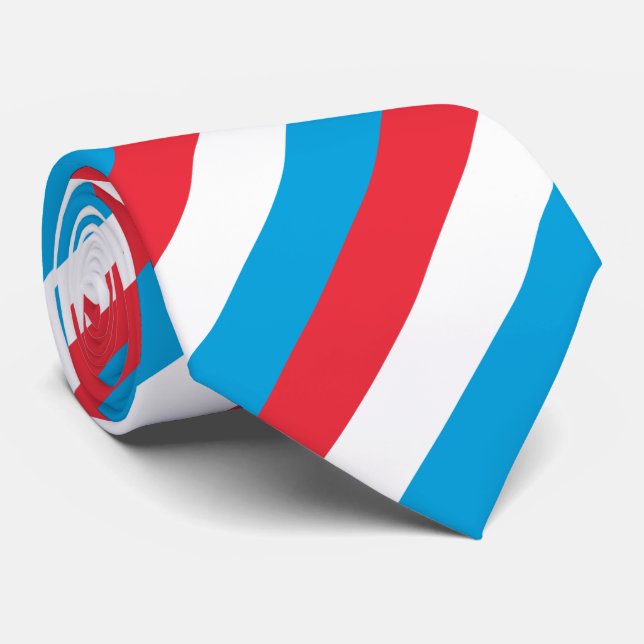Cravate Drapeau Luxembourg (Roulé)