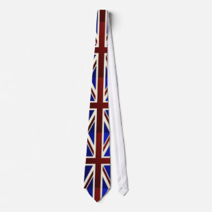 Cravate Drapeau métallique d'Union Jack