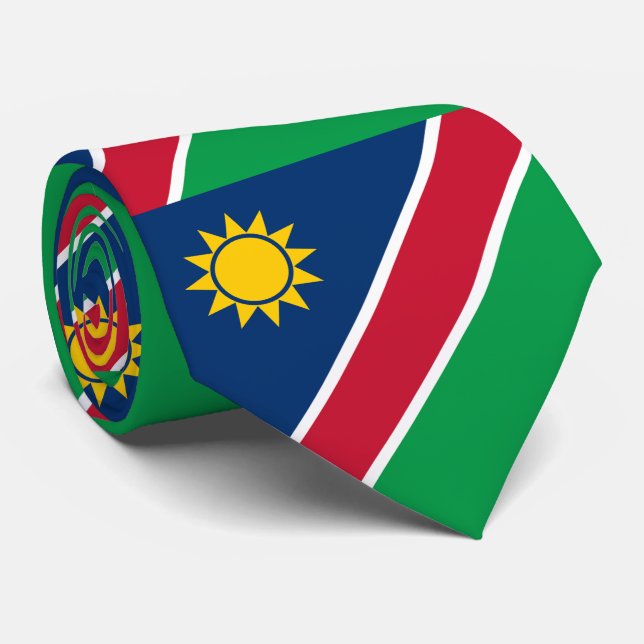 Cravate Drapeau Namibie (Roulé)