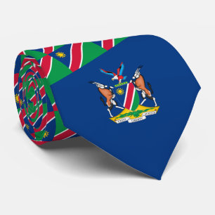 Cravate Drapeau namibien et armoiries, Drapeau de Namibie