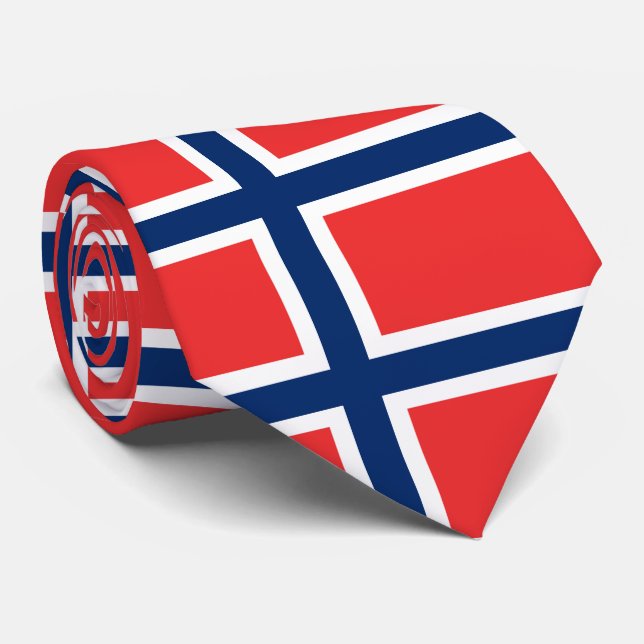 Cravate Drapeau norvégien (Roulé)