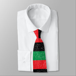 Cravate Drapeau panafricain, histoire noire afro-américain