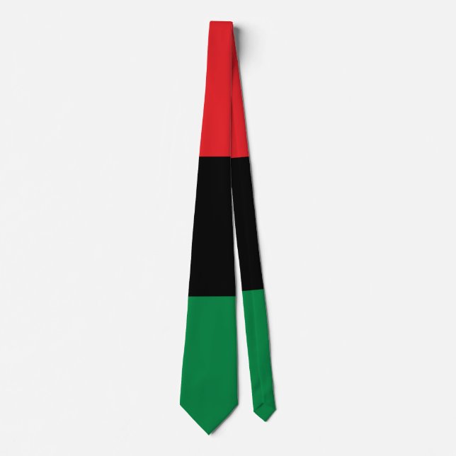 Cravate Drapeau panafricain UNIA (Devant)